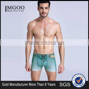 MGOO Manufacturer Custom Print Jeans Mens Boxer Underwear Digitla Custom Printing Jocks For Men photo-1