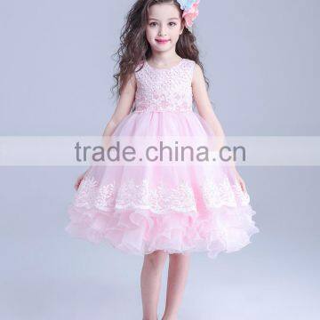 Cute Summer Kids Bowknot Tulle Dresses Prom Party Princess Ball Gown Formal Dress photo-4