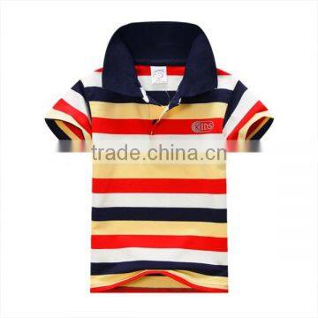 2016 New Summer Children Boys Striped T-shirts Kids Tops Sports Tee Custom Children Polo T Shirts photo-4