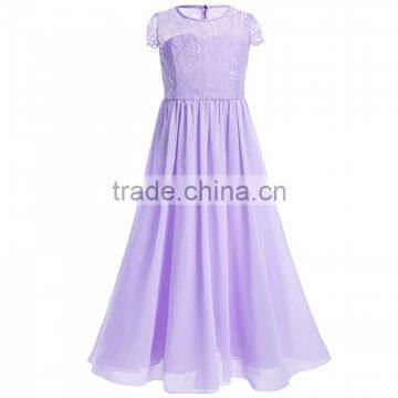 Summer Lace Chiffon Short Sleeved New Model For Girl Dress photo-5
