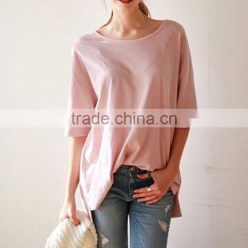 custom wholesale fashion sunshine women simple blank T-shirt/tee