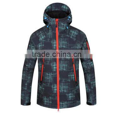 Wholesale Cool Fashion Hooded Men's Softshell Jacket