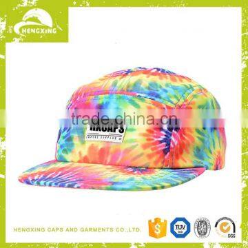 high quality custom all over print 5 panel hats