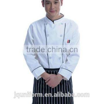 China Unisex Long and Short Sleeve Coat Catering Jackets White Chef Uniforms photo-3