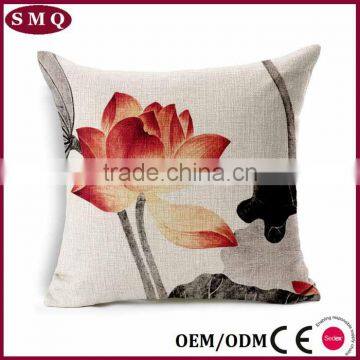 Chinese Lotus Sofa Back Cushion Case Covers photo-2