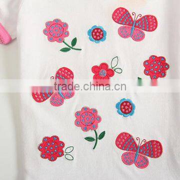 Wholesale Summer Cotton Priting Kids Girl Short Sleeve t Shirts photo-4