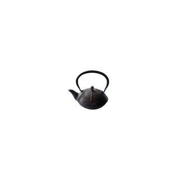 700ml cast iron teapot with dragonfly pattern design