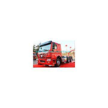 Red 40 Ton 6x4 Prime Mover Trailer Truck Diesel 336HP , EURO II Standard , Global Machine