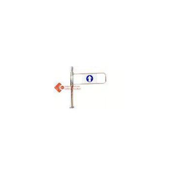 Security entrance round pillar Supermarket Swing Gate sliver IOS CE SGS