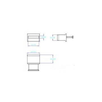 SFP dustproof plug /LC dust tail plug / optical module cage dust plug / cage rubber plug RJ54 rubber plug
