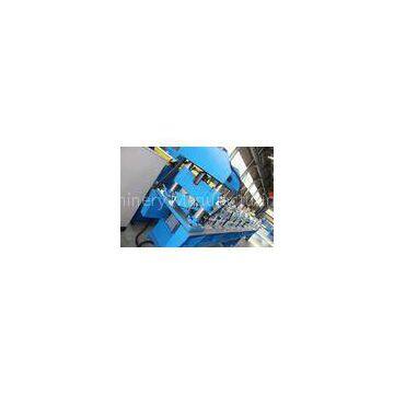 Blue Manual Hydraulic 3 Ton Decoiler Roof Tile Roll Forming Machine 5 -12 m/min