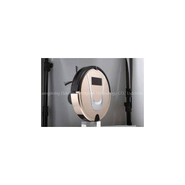 Remote Control Champagne Color Smart Clean Vacuum Robot With Mopping and Sweeping All in One CE Approved