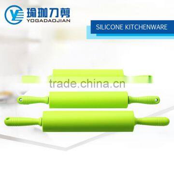 Food FDA,LFGB Grade Non sticker Slicone Rolling Pin with PP Handle