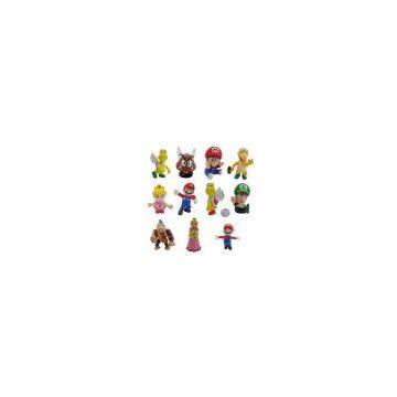 Super Mario anime figurine,vinyl toys