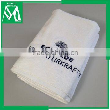 Embroidered logo beach towel cotton 70x140 wholesale