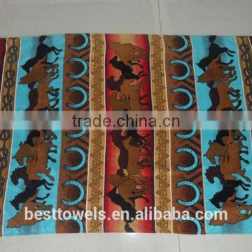 2015 wholesale beach towel custom printed cheap fabric