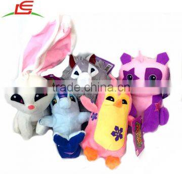 Animal Jam Characters 5 Asst Plush Stuffed Toys