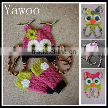 yawoo christmas baby owl hats with gloves sets so cute winter baby hats knitted baby crochet hats