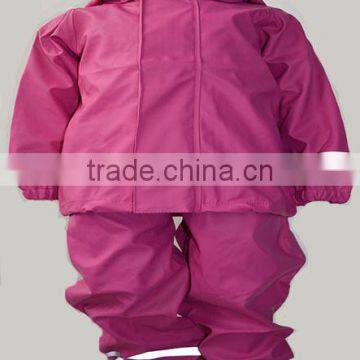 NEW! Polyurethane Kids Rainsuit
