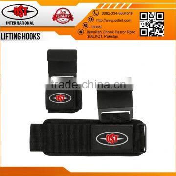 Strong Pro Weight Lifting Training Gym Hooks Grip Strap Wrist Support