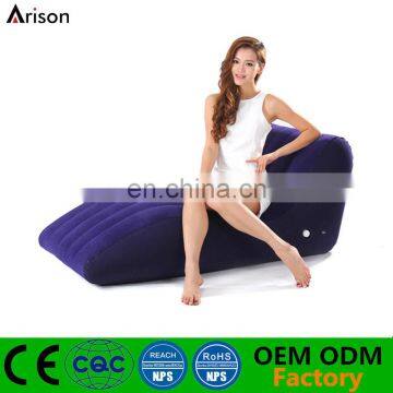 Factory flocked PVC inflatable S shaped sofa inflatable chiar inflatable lounge