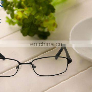 Clasic Black Blue Brown Gun Full Rim Rectangular Metal Glasses Men Stock Optical Frames