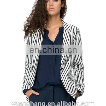 Stripe Blazer Fabric Women 2015 For Ladies Blazer Designs photo-2