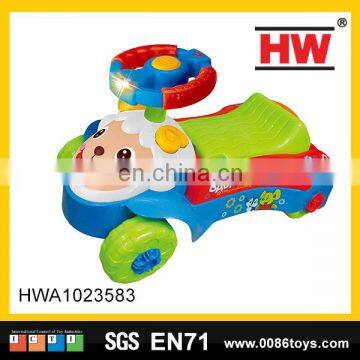 59cm Cartoon Sheep Baby Walk Car With Music