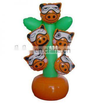 PVC inflatable animal bop bag,punching bag,tumbler