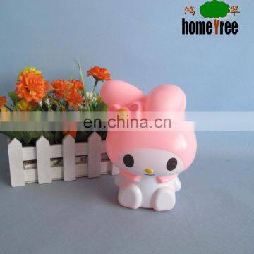 Hometree Promotional Plastic Pink Rabbit Animal Shape Money Box Coin Bank