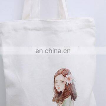 Wholesale UK Women Popular White Black Canvas Tote Bag photo-6