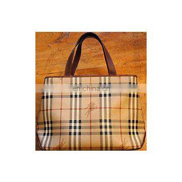 wholesale tote bags -COTTON CHECK BAGS.