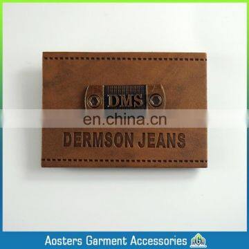 Custom OEM Fashion Metal Jeans Leather Labels Made in China photo-6