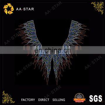 Detachable collar design flat back rhinestone for clothing