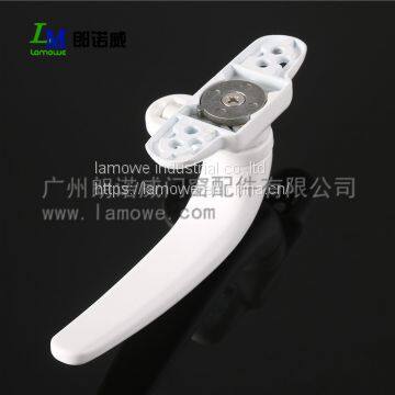 Aluminum Door Window Accessories Casement Window Handle With Lock photo-3