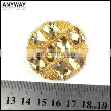 Assorted Buttons Gold Tone Pearly Rhinestone Crystal Tube Beaded Buttons Vintage Style Button Assortment photo-2