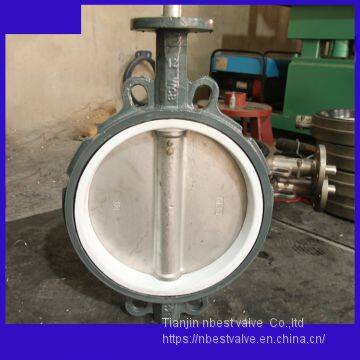 D071XP-10C PN10 Pressure Standard WCB Butterfly Valve DN150 With Bare Stem photo-3