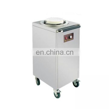 Commercial plate warmer cart/2 holder electric plate warmer cart/Stainless steel plate warmer machine