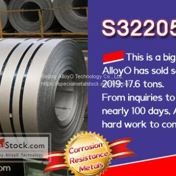 AlloyO Special Metal has sold S32205 duplex steel 17 tons