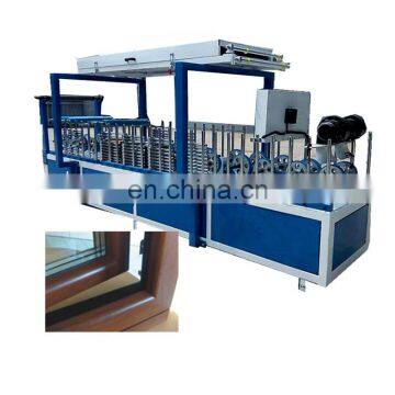 Aluminium Bathroom Doors Profile Cold Glue Wrapping Machine