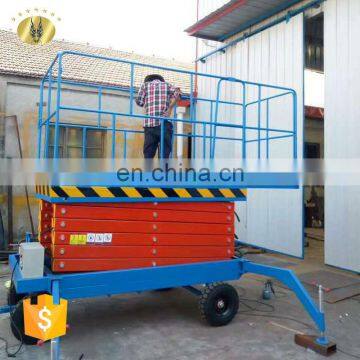 7LSJY SevenLift 10m trailing electric mobile house scissor lift elevator outside