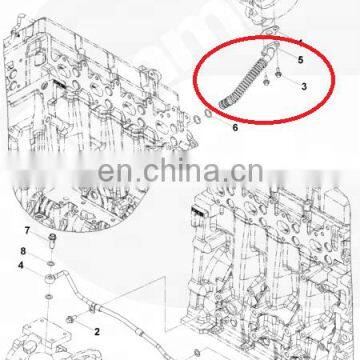 5340152 5340176 5397747 5297748 4994822 4994821 Foton Cummins Engine ISF2.8 Turbocharger Oil Drain Connection photo-5