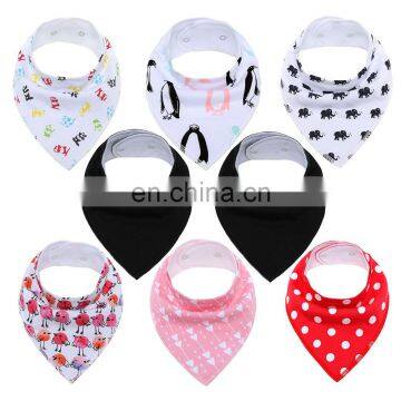 Pink Newborn 8 PackCotton Baby Organic Burp Cloths Cotton Baby Bandana Bibs photo-4
