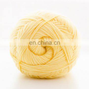 Multi color fine weight wool like acrylic blend baby sweater yarn