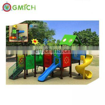 Patio Swing With Plastic Slide Outdoor Garden Kids Swing Set Playground for Backyard JMQ-G085A photo-6