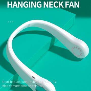 USB Rechargeable 2 in 1 Air Cooler Mini Electric Air Conditioner Portable Sport Outdoor Hanging Head Neck Cooling Fan photo-3