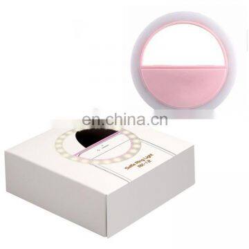 Wholesale Portable Rechargeable Small Selfie Ringlight Cellphone Camera Fill-in Ring Light