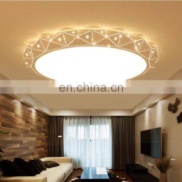Modern Simple Round LED Living Room Ceiling Light Creative Acrylic Bedroom Lighting photo-2