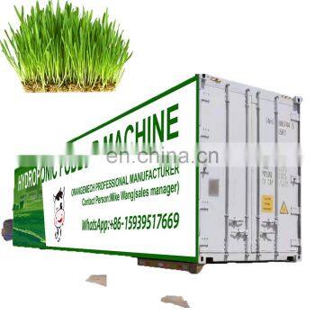 great performance factory price 1000kg/day barley grass automatic hydroponic fodder container