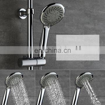 Luxury Thermostiatic Mixer Faucet Brass Diverter Adjustable Height Shower Bar With Rain Shower Head and Hand Shower photo-2